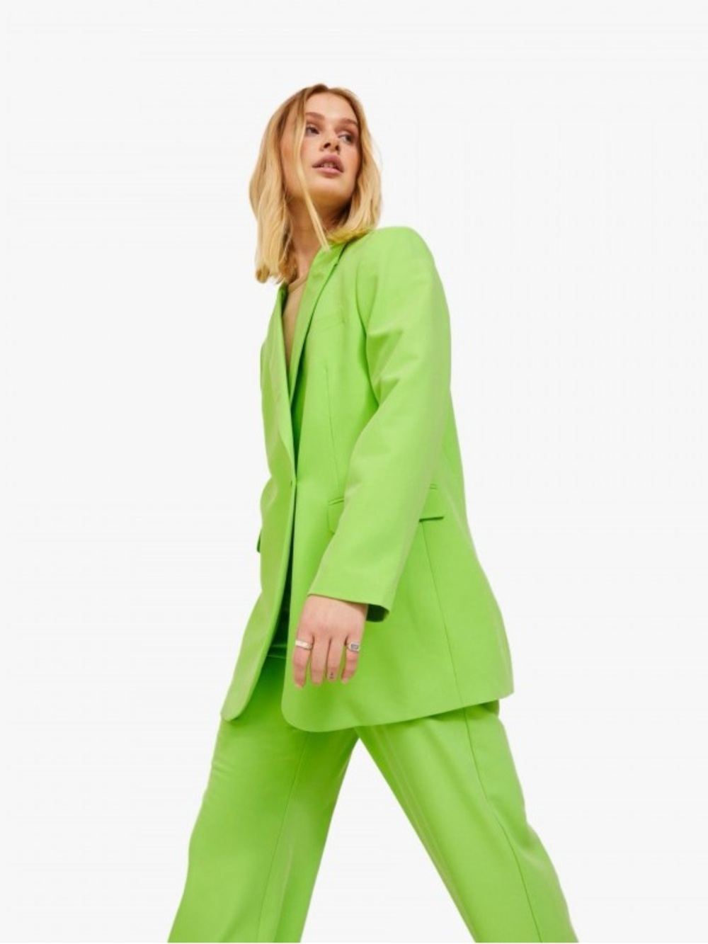 Lime Green Tailored Blazer Jacket